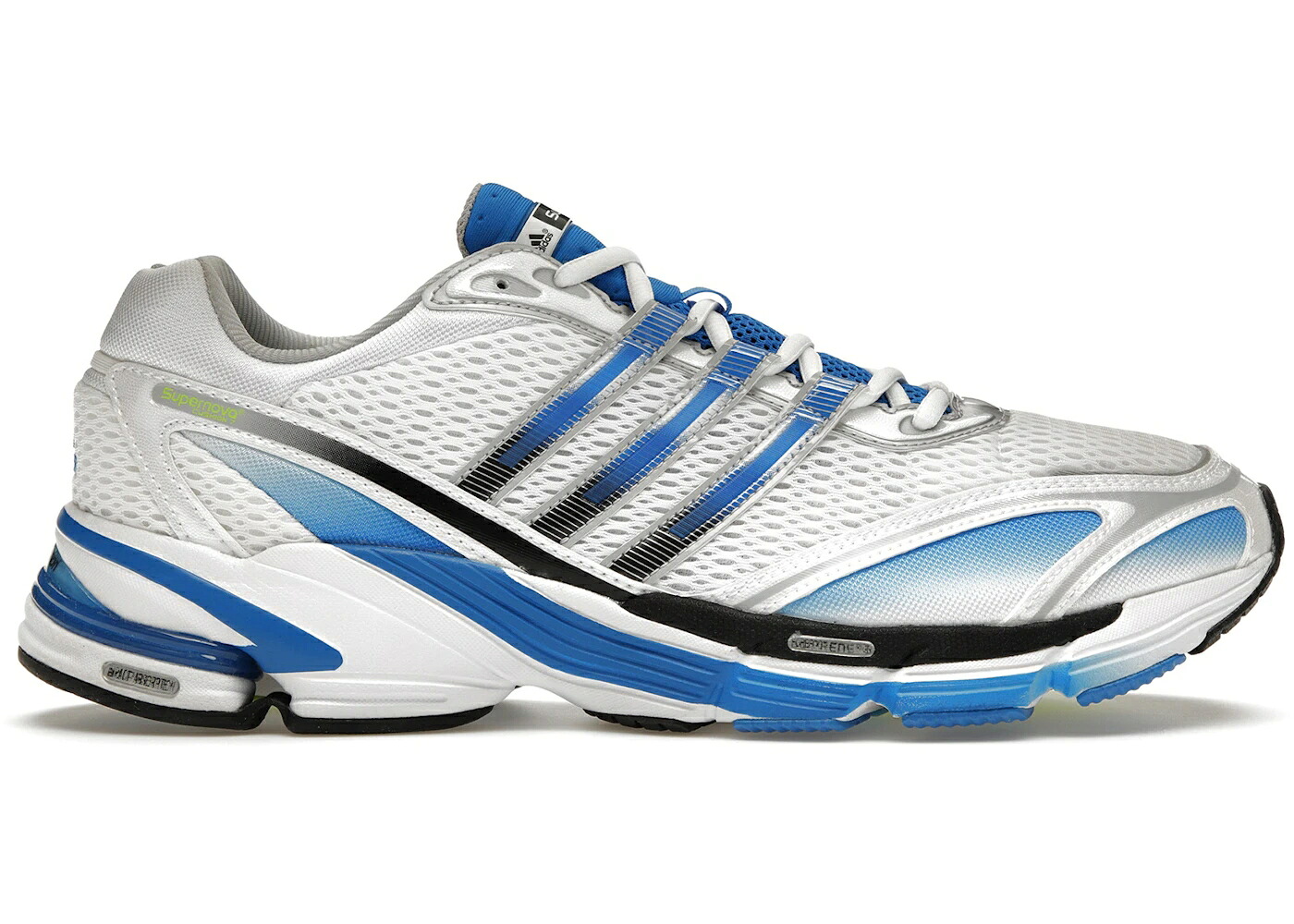 アディダス スーパーノバ ノヴァ 白色 ホワイト 青色 ブルー ラッシュ スニーカー メンズ ADIDAS SUPERNOVA CUSHION 7 WHITE BLUE RUSH / CLOUD WHITE BLUE RUSH SEMI SOLAR