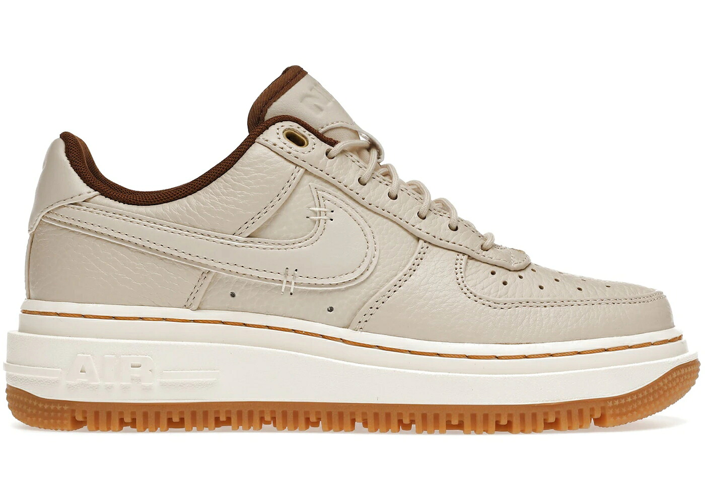 ナイキ パール 白いこと 白いこと 黄味がかった 黄色 空軍 スニーカー メンズ NIKE AIR FORCE 1 LOW LUXE PEARL WHITE / PEARL WHITE PECAN GUM YELLOW