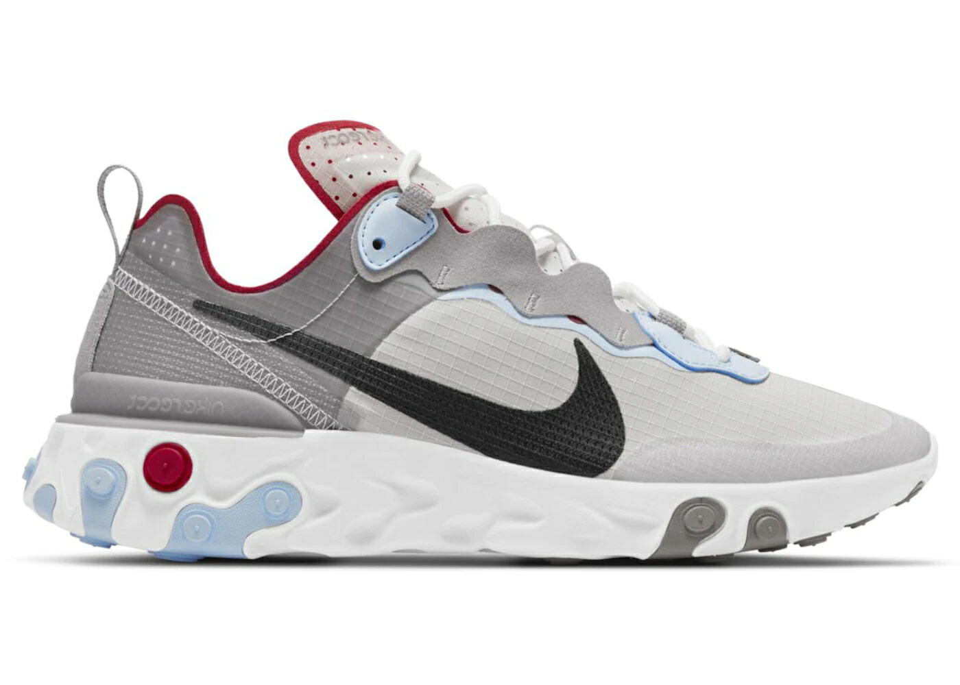 ナイキ リアクト 化学元素 青碧 青色 薄墨色 薄墨色 スニーカー メンズ NIKE REACT ELEMENT 55 ENIGMA STONE CELESTINE BLUE / ENIGMA STONE VAST GREY CELESTINE スニーカー-メンズ靴-靴