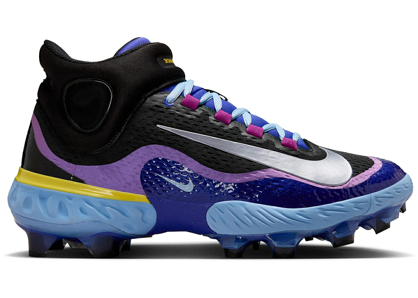 ナイキ アルファ ハラチ エリート ミッド ディープ ナイト 黒色 ブラック 青色 ブルー アルファハラチ スニーカー メンズ NIKE ALPHA HUARACHE ELITE 4 MID NRG DEEP NIGHT / DEEP NIGHT BLACK PSYCHIC BLUE