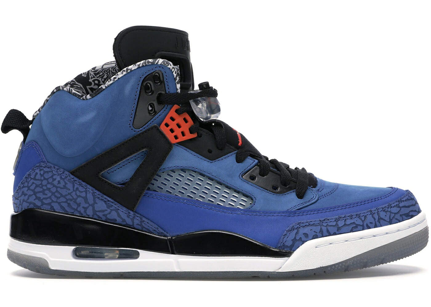 ナイキ ジョーダン ニックス 青み 青色 橙 オレンジ色 黒いこと 黒いこと スニーカー メンズ JORDAN SPIZIKE KNICKS BLUE / BLUE RIBBON ORANGE FLASH BLACK