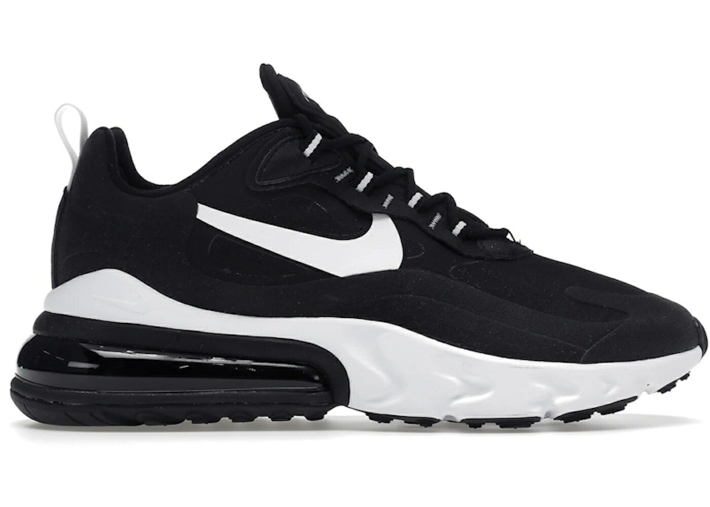 ナイキ マックス リアクト 黒色 ブラック 白色 ホワイト エアマックス スニーカー メンズ NIKE AIR MAX 270 REACT BLACK / BLACK BLACK WHITE