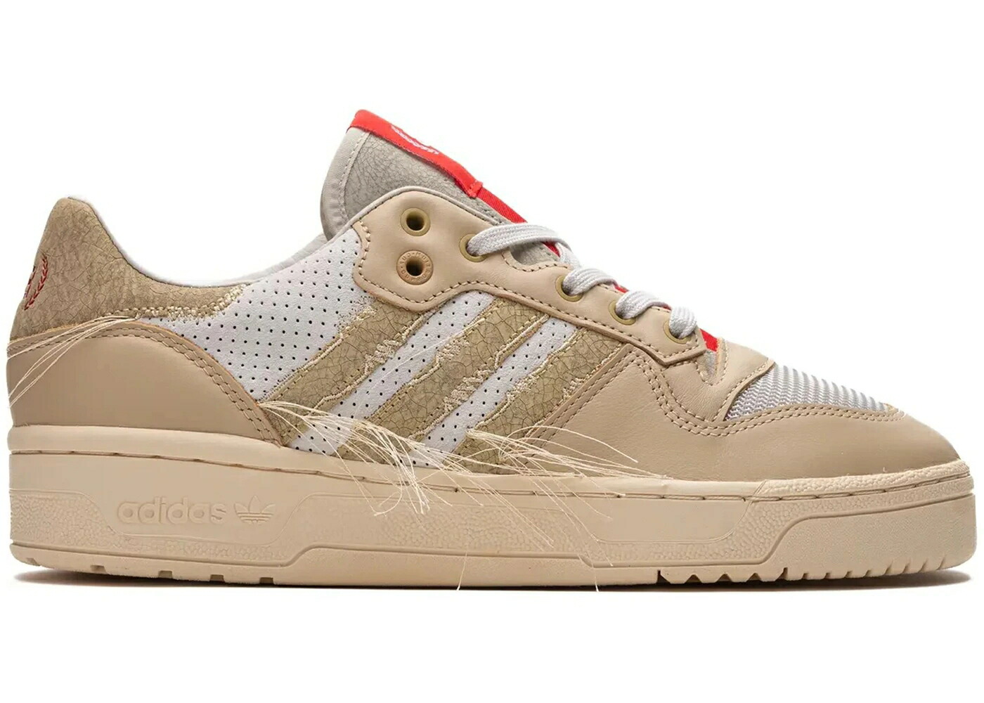 アディダス 白色 ホワイト スニーカー メンズ ADIDAS RIVALRY LOW CONSORTIUM CUP EXTRA BUTTER / TALC TALC FOOTWEAR WHITE