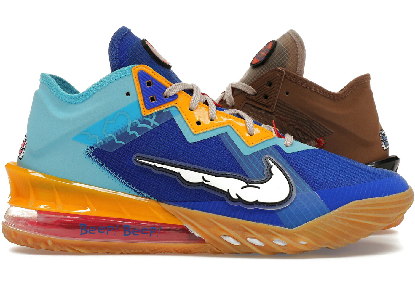 ナイキ レブロン ジャム 青碧 青碧 E. 間隔文字ジャム スニーカー メンズ NIKE LEBRON 18 LOW XBOX CONTROLLER SET WILE VS ROADRUNNER SPACE JAM / RACER BLUE BALTIC BLUE