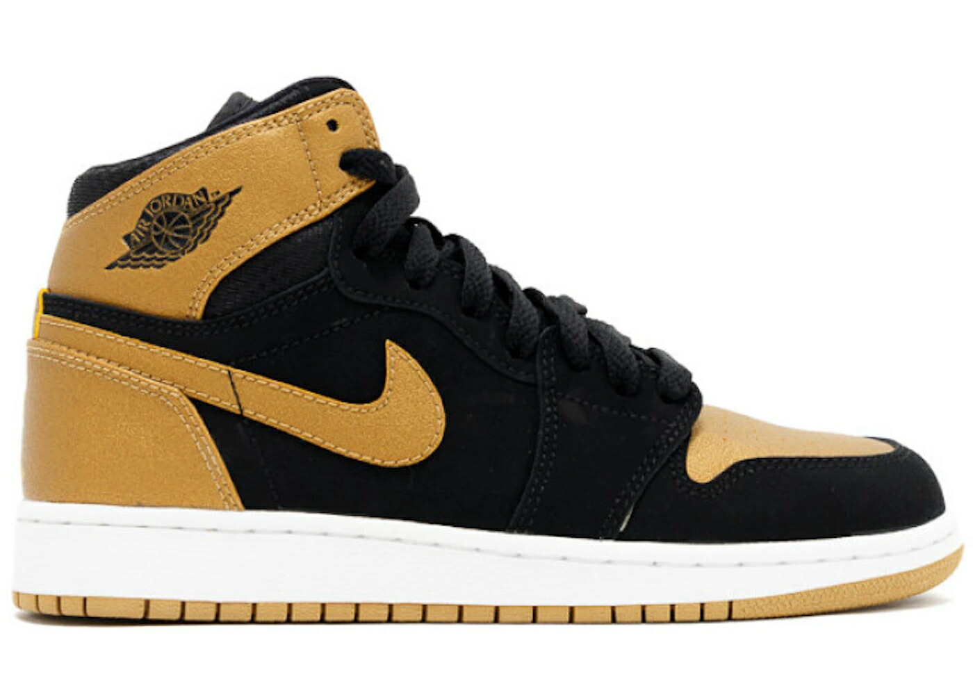 ナイキ ジョーダン メロ 黒いこと 黒いこと ゴールド 白いこと 白いこと お坊っちゃん キッズ JORDAN 1 RETRO MELO (GS) / BLACK METALLIC GOLD WHITE もの言う花 マタニティ スニーカー