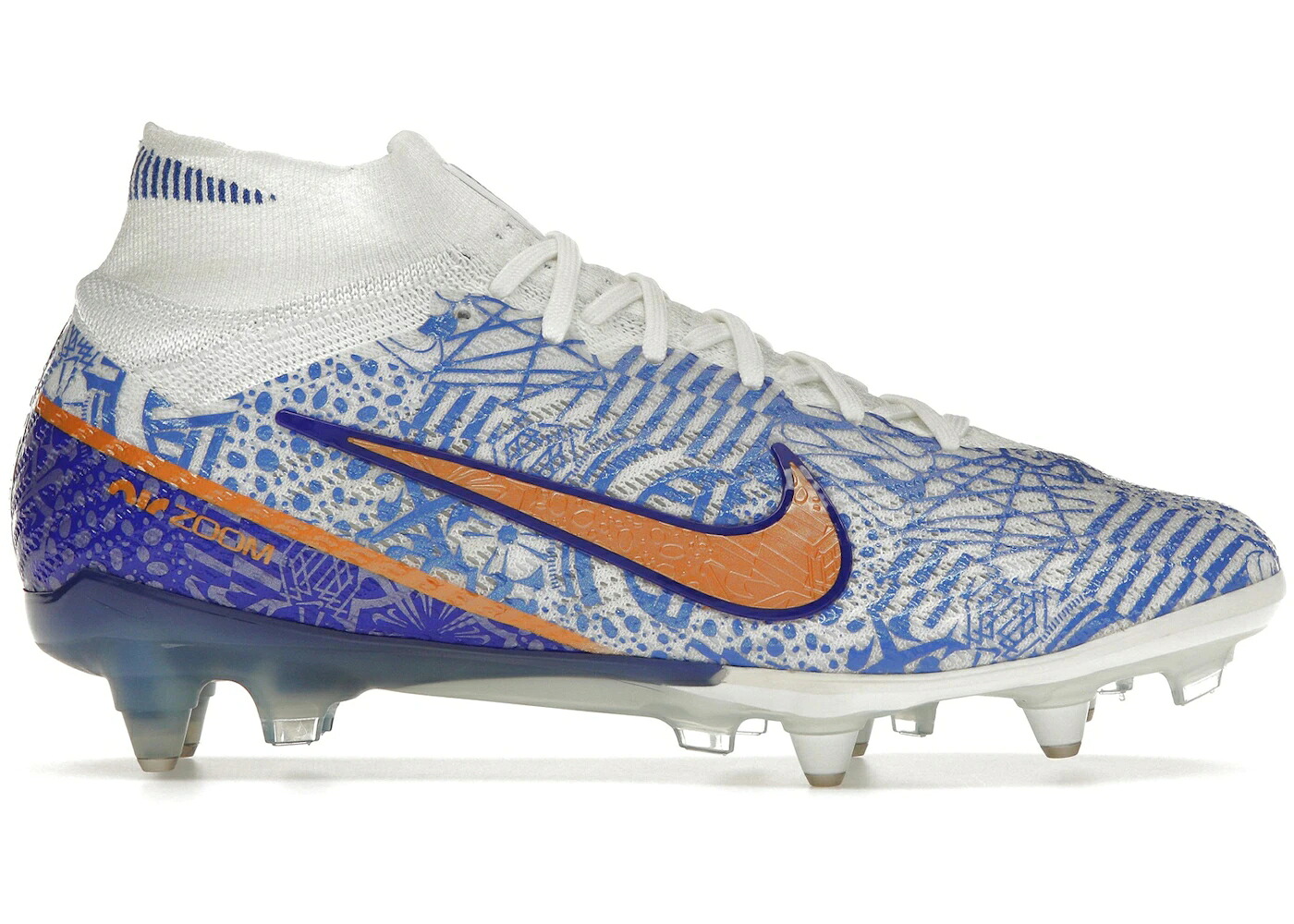 ナイキ 望遠レンズ エリート 白いこと 白いこと 調和 コン吊りひも 青み 青色 スニーカー メンズ NIKE ZOOM MERCURIAL SUPERFLY 9 ELITE CR7 SG-PRO AC AZULEJO / WHITE CONCORD MEDIUM BLUE