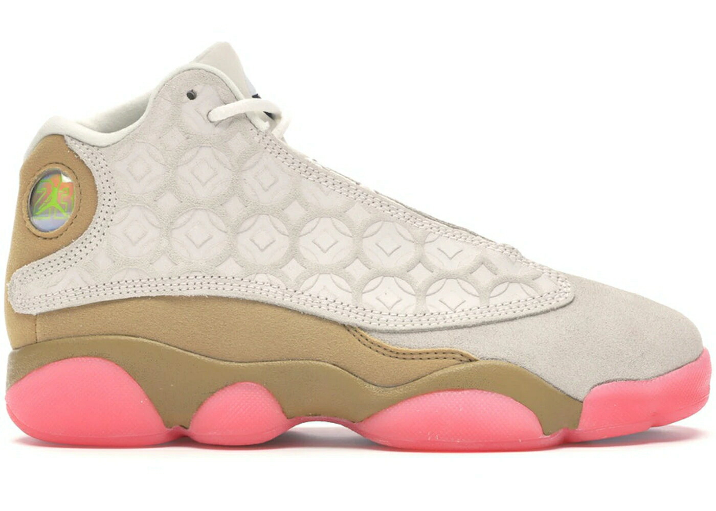 ナイキ ジョーダン サー青二才 象牙色 黒いこと 黒いこと さくら色 お坊っちゃん キッズ JORDAN 13 RETRO CHINESE NEW YEAR (2020) (なおなお書き) / PALE IVORY BLACK DIGITAL PINK もの言う花 マタニティ スニーカー