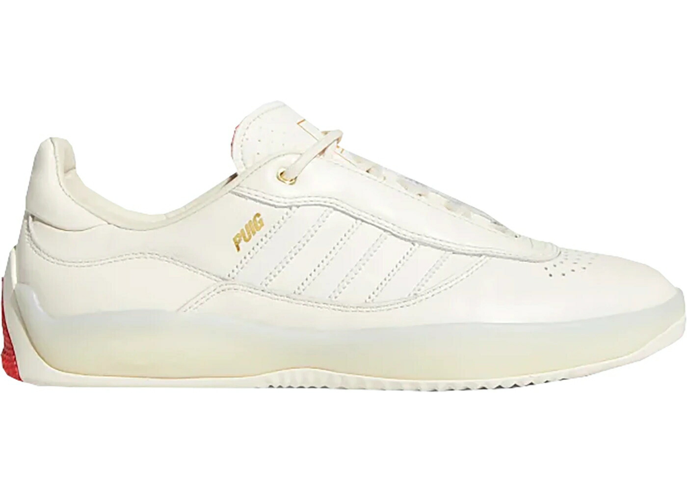 アディダス 白色 ホワイト 赤 レッド スニーカー メンズ ADIDAS PALACE PUIG CHALK WHITE / CHALK WHITE CHALK WHITE RED