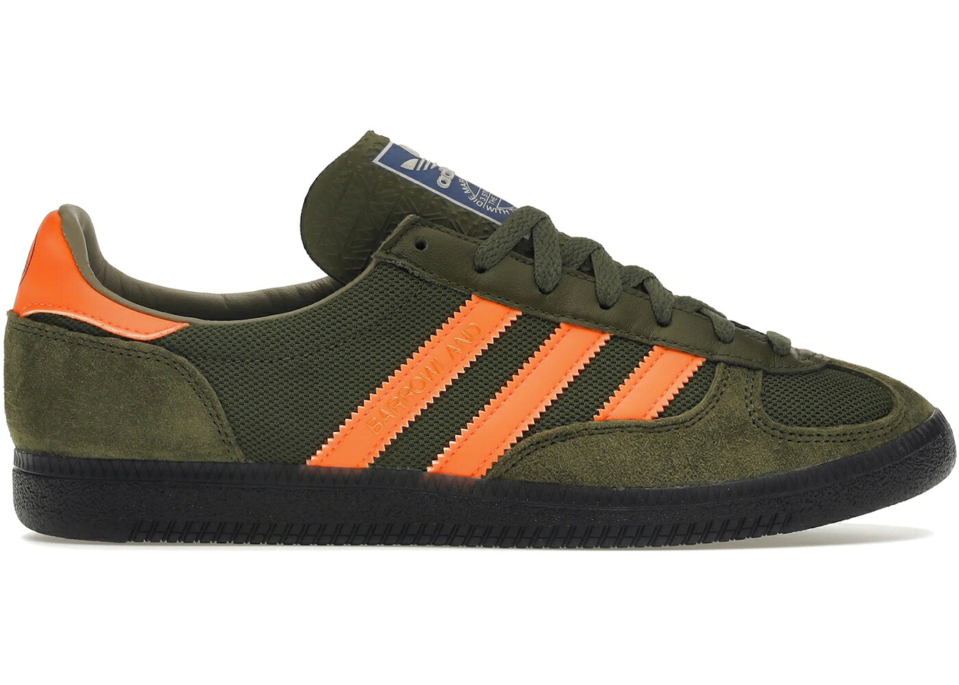 アディダス 緑 緑であること 橙 オレンジ色 ナイト爵 スニーカー メンズ ADIDAS BARROWLAND SPZL DUST GREEN SIGNAL ORANGE / DUST GREEN SIGNAL ORANGE NIGHT