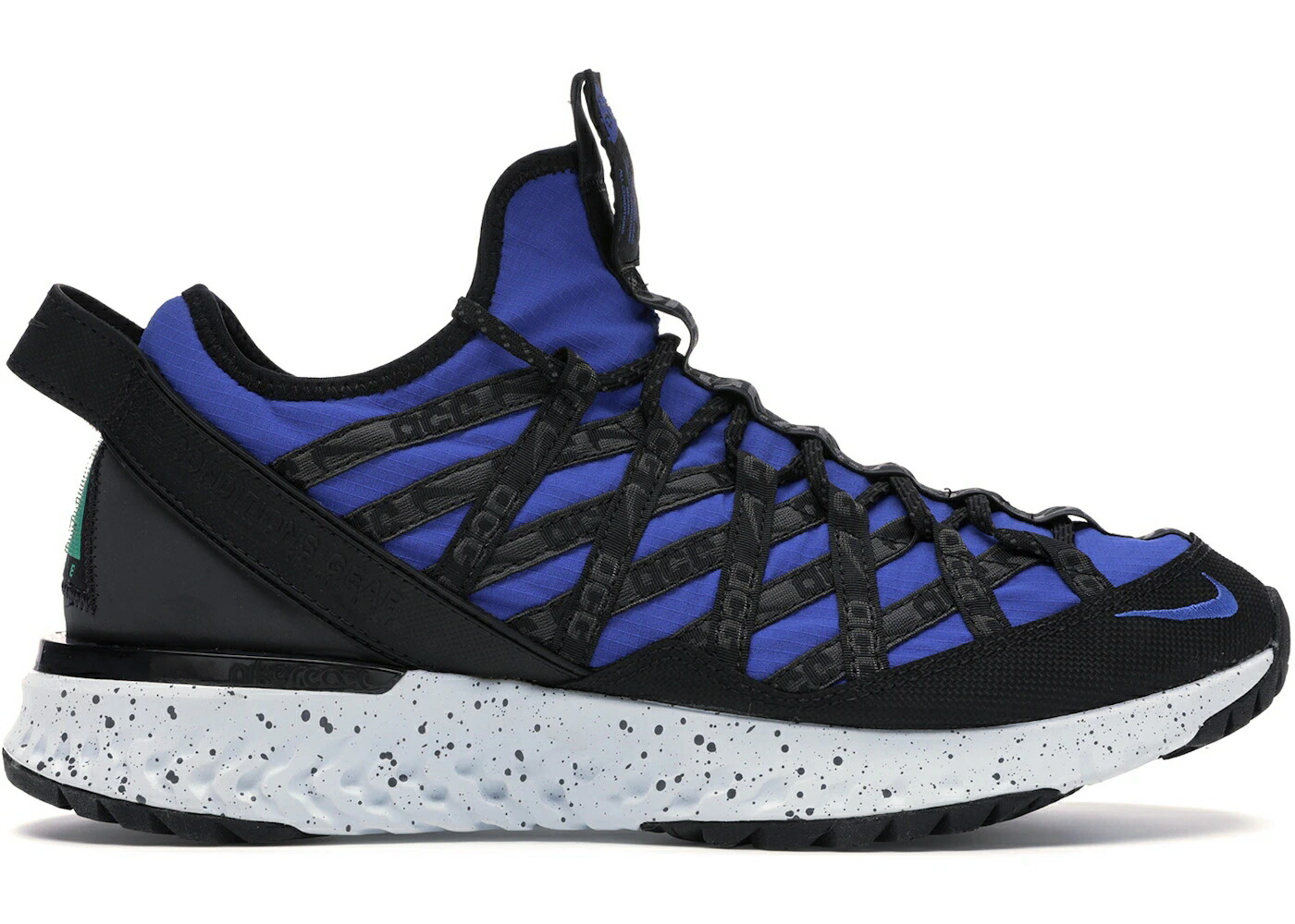 ナイキ リアクト ゲーム 黒色 ブラック 白色 ホワイト ゲームロイヤル 青 ブルー スニーカー メンズ NIKE ACG REACT TERRA GOBE HYPER ROYAL / GAME ROYAL BLACK WHITE