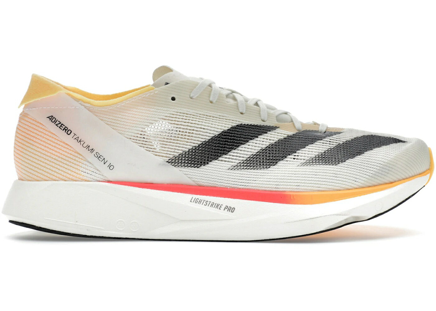 アディダス アディゼロ アイボリー コア 黒色 ブラック 白色 ホワイト スニーカー メンズ ADIDAS ADIZERO TAKUMI SEN 10 IVORY CORE BLACK OFF WHITE / IVORY CORE BLACK OFF WHITE