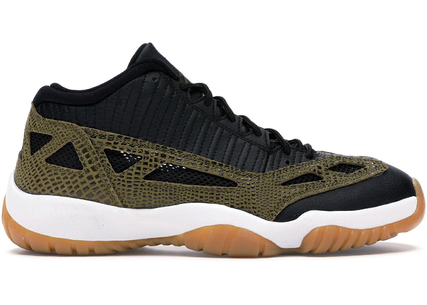 ナイキ ジョーダン 緑 緑であること 黒いこと 黒いこと 黄味がかった 黄み スニーカー メンズ JORDAN 11 RETRO LOW IE MILITIA GREEN (2015) / BLACK MILITIA GREEN GUM YELLOW メンズ靴-スニーカー-靴