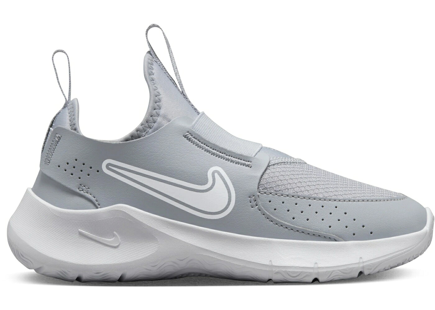 ナイキ 灰色 グレー 白色 ホワイト ジュニア キッズ NIKE FLEX RUNNER 3 WOLF GREY WHITE (PS) / WOLF GREY WHITE ベビー マタニティ スニーカー