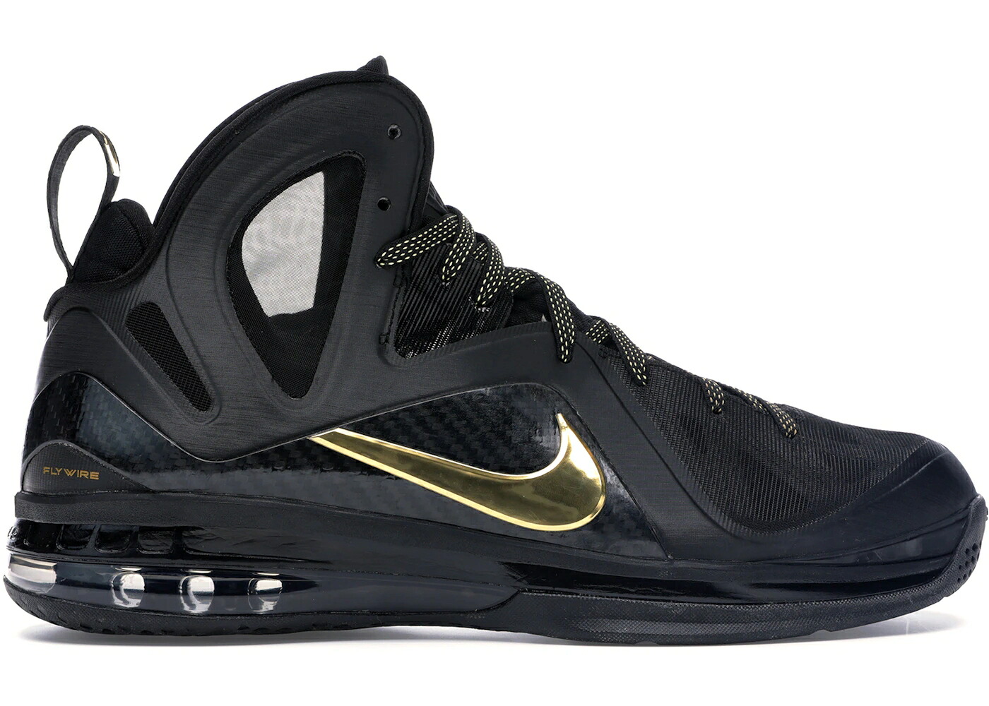 ナイキ レブロン エリート 黒色 ブラック ゴールド スニーカー メンズ NIKE LEBRON 9 PS ELITE AWAY / BLACK METALLIC GOLD BLACK｜スニケス