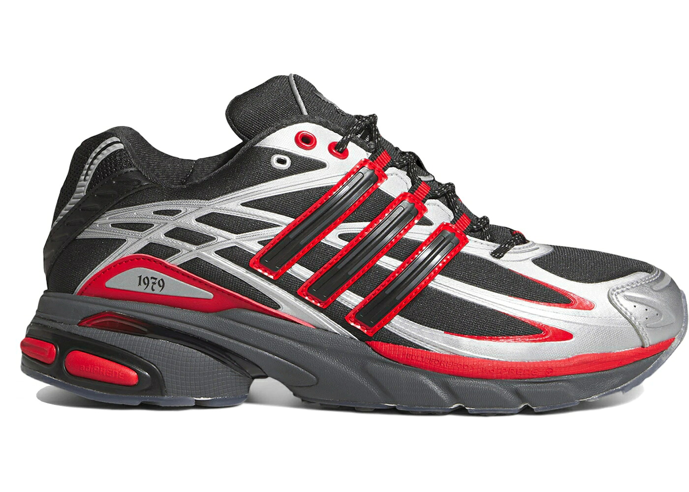 アディダス レッズ 薄墨色 薄墨色 黒いこと 黒いこと スニーカー メンズ ADIDAS ADISTAR CUSHION 3 PUFFER REDS / GREY BLACK SCARLETT