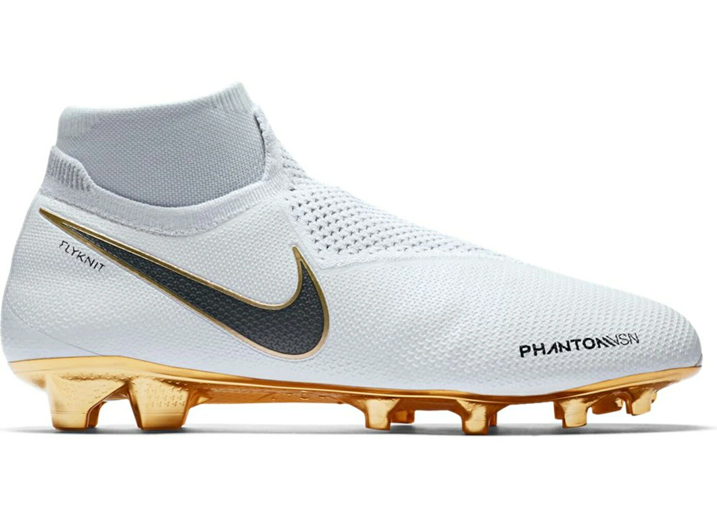 ナイキ エリート 白色 ホワイト ゴールド 黒色 ブラック スニーカー メンズ NIKE PHANTOM VISION ELITE DF FG WHITE METALLIC GOLD / WHITE METALLIC GOLD BLACK