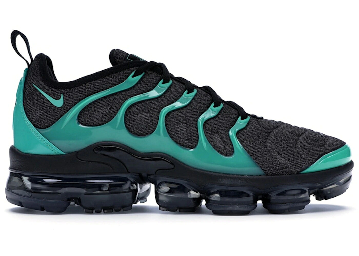 ナイキ 黒いこと 黒いこと 冷やりとした 薄墨色 薄墨色 エアヴェイパーマックス スニーカー メンズ NIKE AIR VAPORMAX PLUS BLACK CLEAR EMERALD / BLACK CLEAR EMERALD COOL GREY