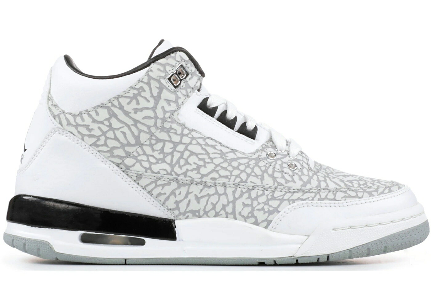 ナイキ ジョーダン 白色 ホワイト 赤 レッド 黒色 ブラック ジュニア キッズ JORDAN 3 RETRO FLIP WHITE (GS) / WHITE CHROME VARSITY RED BLACK ベビー マタニティ スニーカー