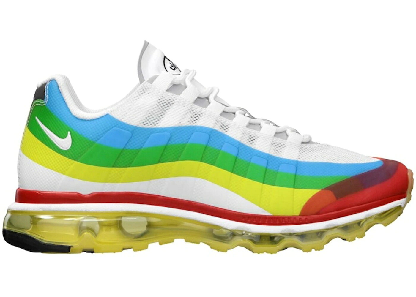 ナイキ マックス 白色 ホワイト 赤 レッド エアマックス+ スニーカー メンズ NIKE AIR MAX+ 95 (360) WHAT THE MAX (2012) / WHITE WHITE SPORT RED