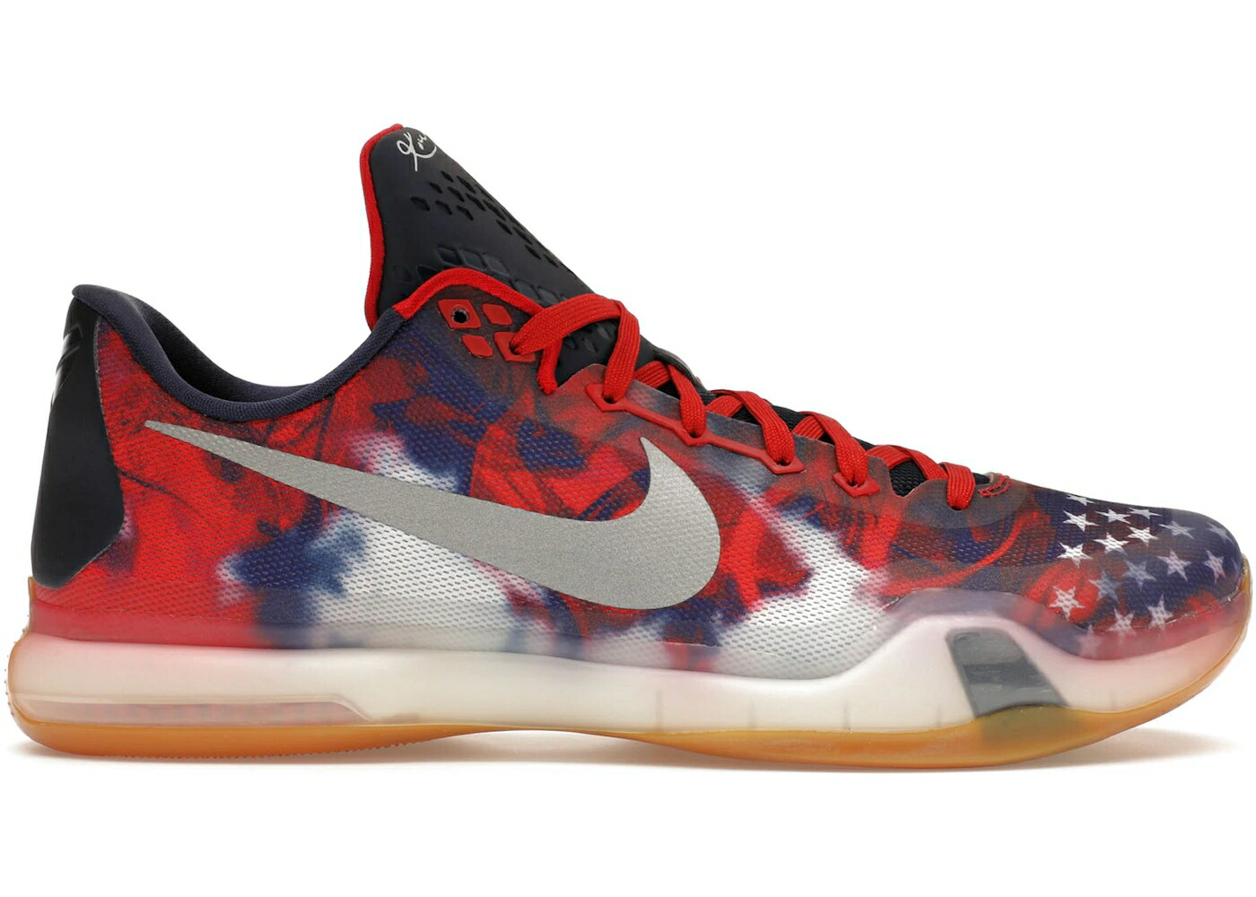 ナイキ コービー 赤 レッド 青色 ブルー スニーカー メンズ NIKE KOBE 10 INDEPENDENCE DAY / UNIVERSITY RED PHOTO BLUE