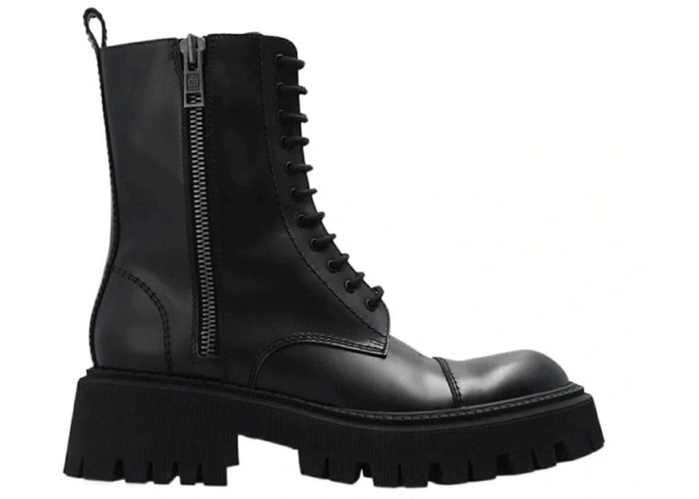 バレンシアガ コンバット ブーツ 黒色 ブラック WOMEN スニーカー レディース BALENCIAGA TRACTOR ZIP UP COMBAT BOOT BLACK (WOMEN) /