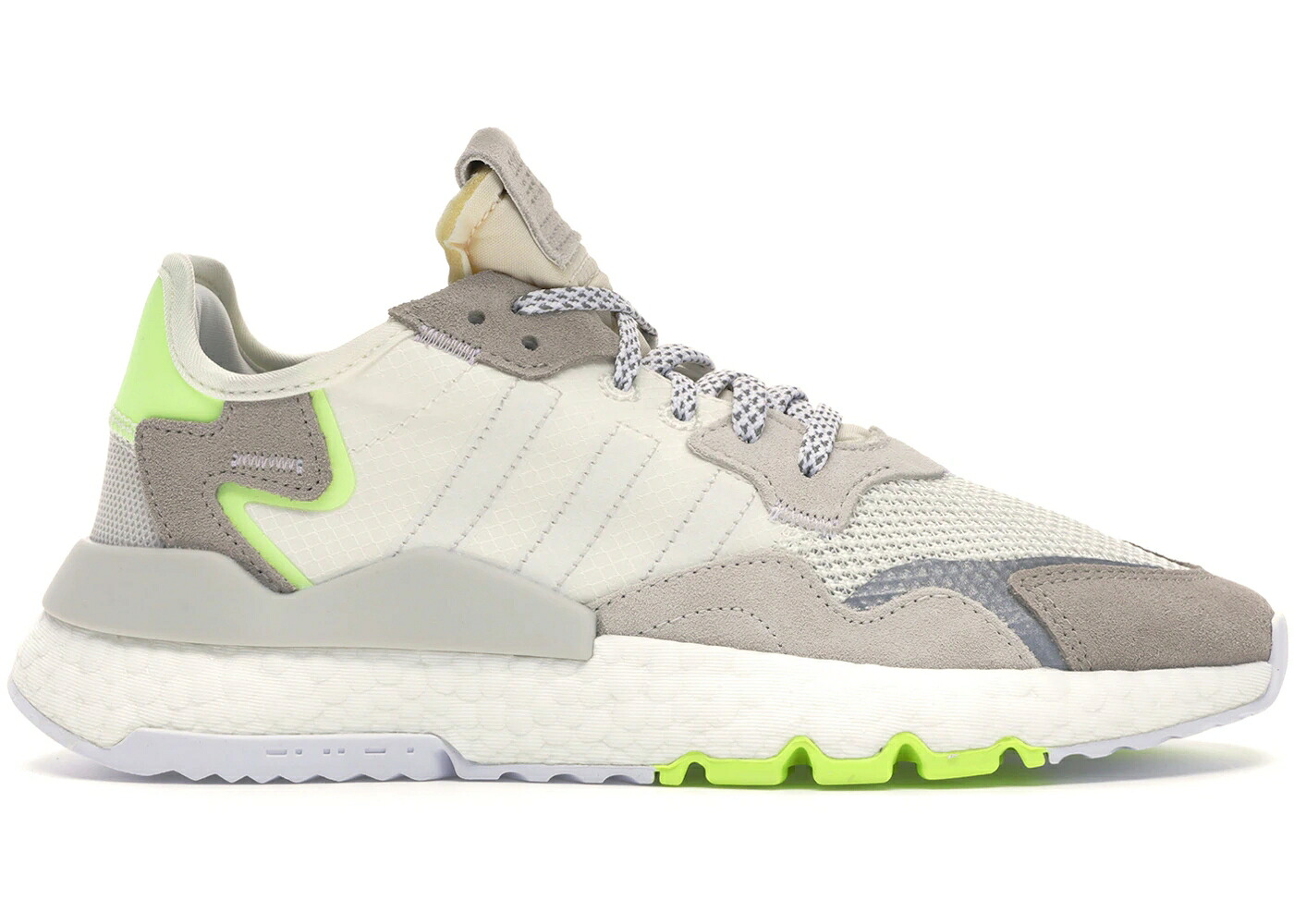 アディダス ジョガーパンツ 白色 ホワイト 黄色 イエロー WOMEN'S スニーカー レディース ADIDAS NITE JOGGER OFF WHITE HI RES YELLOW (WOMEN'S) / OFF WHITE CLOUD WHITE HI RES