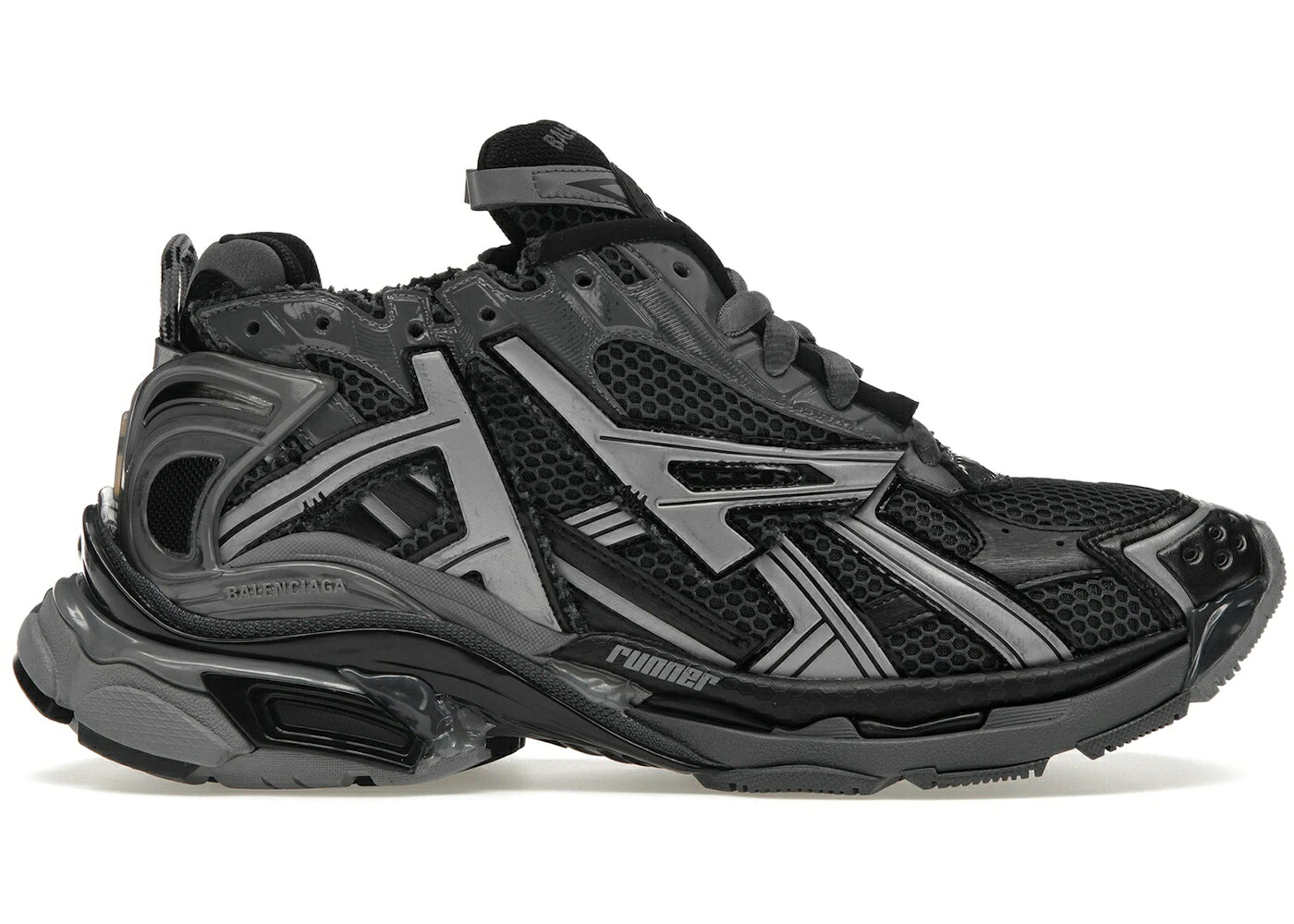 バレンシアガ 薄墨色 薄墨色 黒いこと 黒いこと スニーカー メンズ BALENCIAGA RUNNER DARK GREY BLACK / DARK GREY BLACK