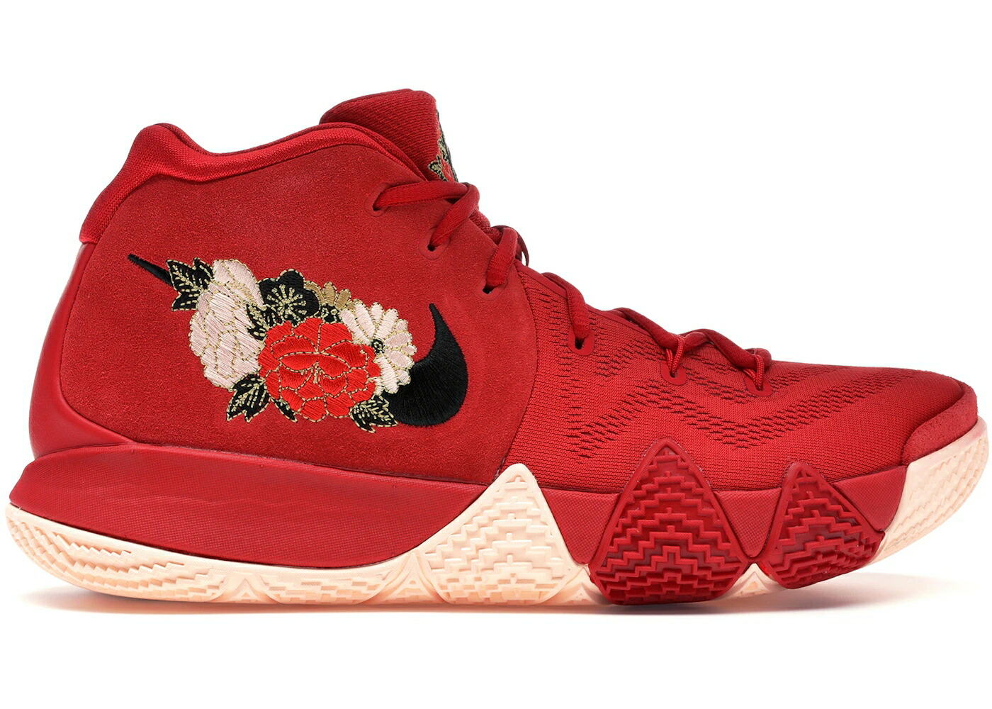 ナイキ カイリー 赤 赤いこと 黒いこと 黒いこと 野球クラブ スニーカー メンズ NIKE KYRIE 4 CHINESE NEW YEAR (2018) / UNIVERSITY RED BLACK TEAM RED