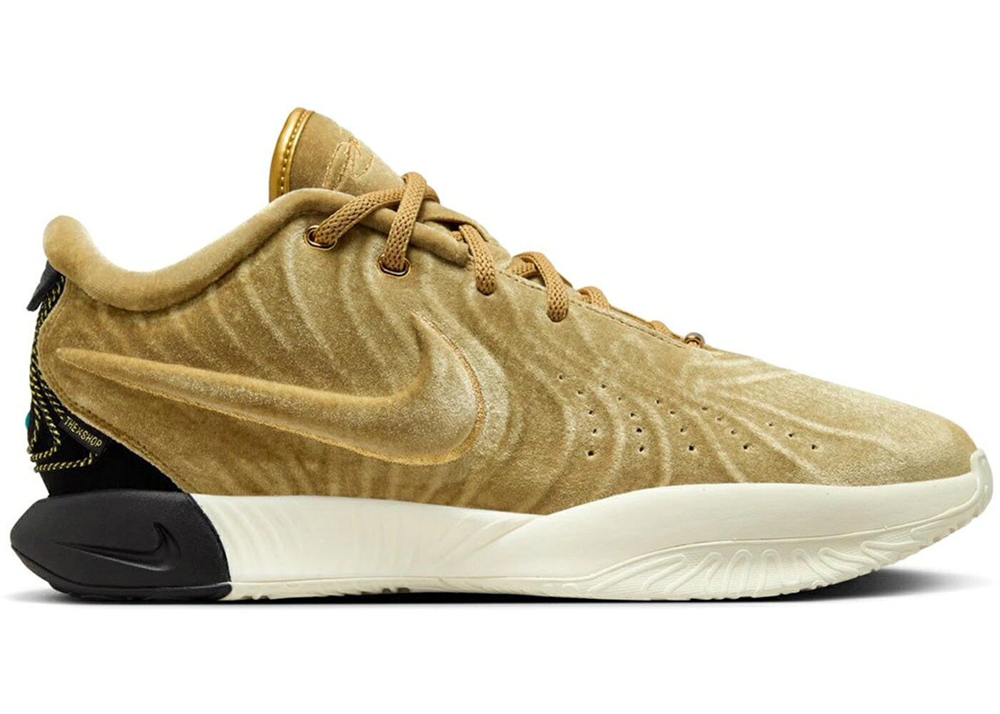 ナイキ レブロン ゴールド 黒いこと 黒いこと スニーカー メンズ NIKE LEBRON 21 EP THE SHOP NOBILITY (SOLID SOLE) / METALLIC GOLD BLACK COCONUT MILK