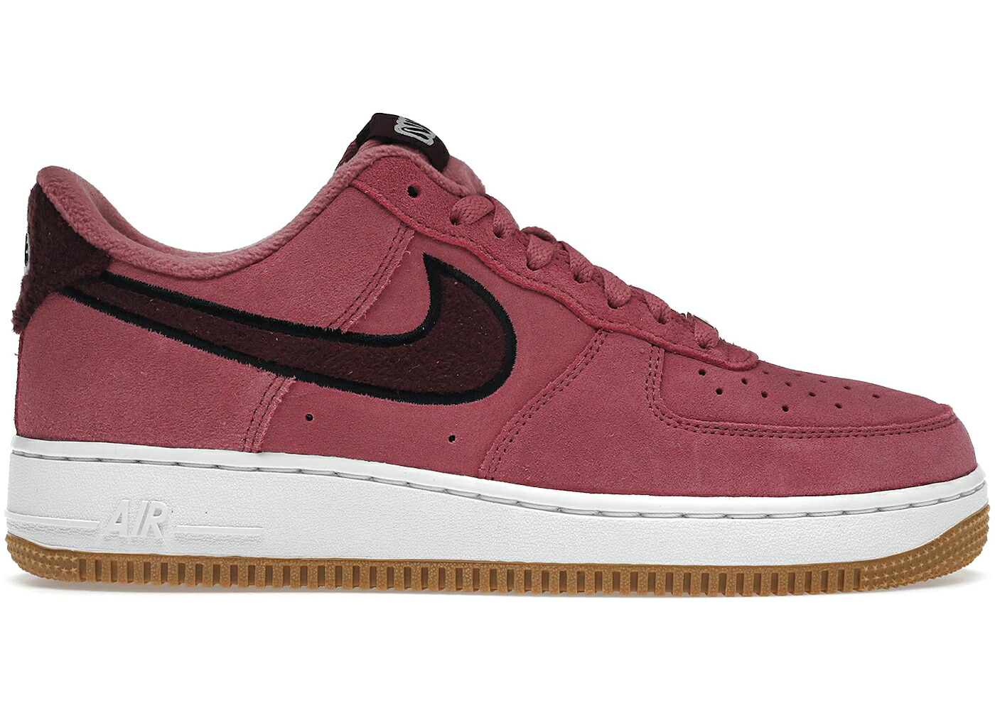 ナイキ フリース ぶどう酒色 バーガンディー 空軍 \u002707 WOMEN\u0027S スニーカー レディース NIKE AIR FORCE 1 LOW SE DESERT BERRY GUM FLEECE (WOMEN\u0027S) / DESERT BERRY BURGUNDY CRUSH