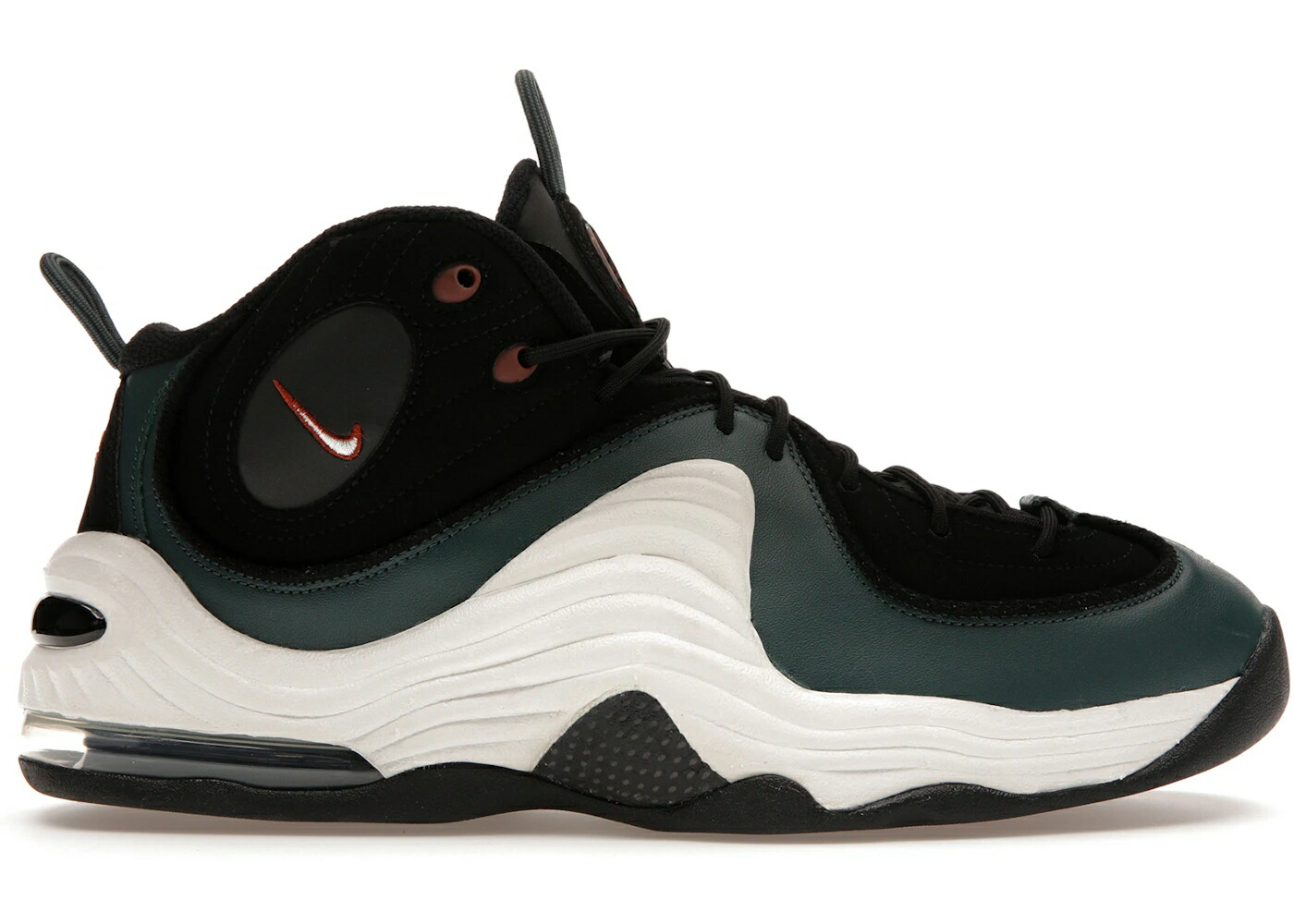 ナイキ ペニー 黒いこと 黒いこと 子馬 エア湖ペニー スニーカー メンズ NIKE AIR PENNY 2 BLACK FADED SPRUCE / BLACK DARK PONY SAIL FADED