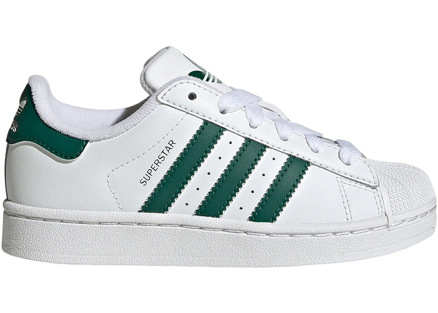 アディダス はやりっ児 白いこと 白いこと 緑 緑であること お坊っちゃん キッズ ADIDAS SUPERSTAR II WHITE COLLEGIATE GREEN (なおなお書き) / CLOUD WHITE COLLEGIATE GREEN もの言う花 マタニティ スニーカー
