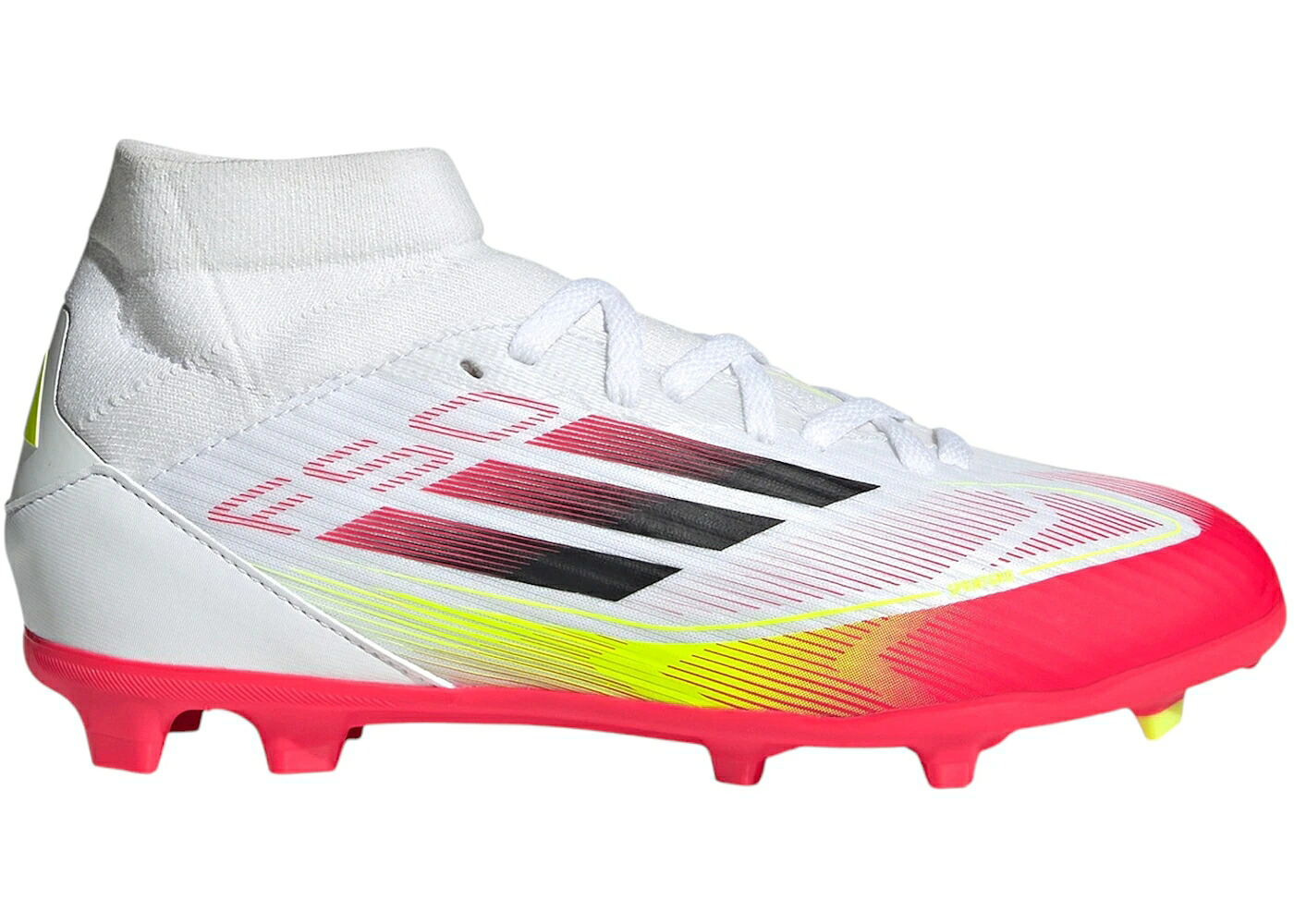 アディダス 白色 ホワイト コア 黒色 ブラック 黄色 イエロー ジュニア キッズ ADIDAS F50 LEAGUE FG/MG CLOUD WHITE CORE BLACK SOLAR YELLOW (KIDS) / CLOUD WHITE CORE BLACK SOLAR ベビー マタニティ スニーカー