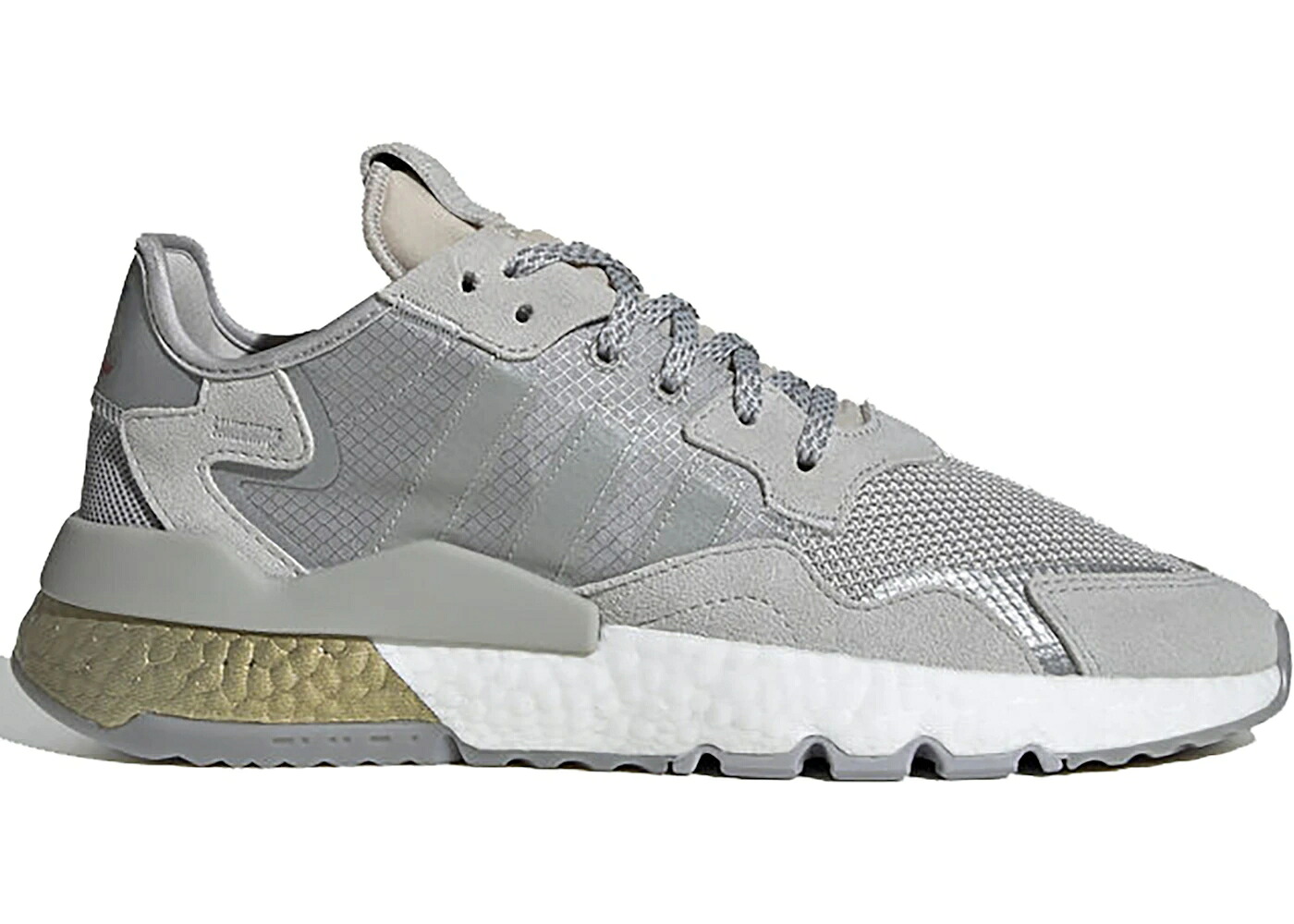 アディダス ジョガーパンツ 薄墨色 薄墨色 ゴールド スニーカー メンズ ADIDAS NITE JOGGER GREY TWO GOLD METALLIC / GREY TWO GREY TWO GOLD METALLIC