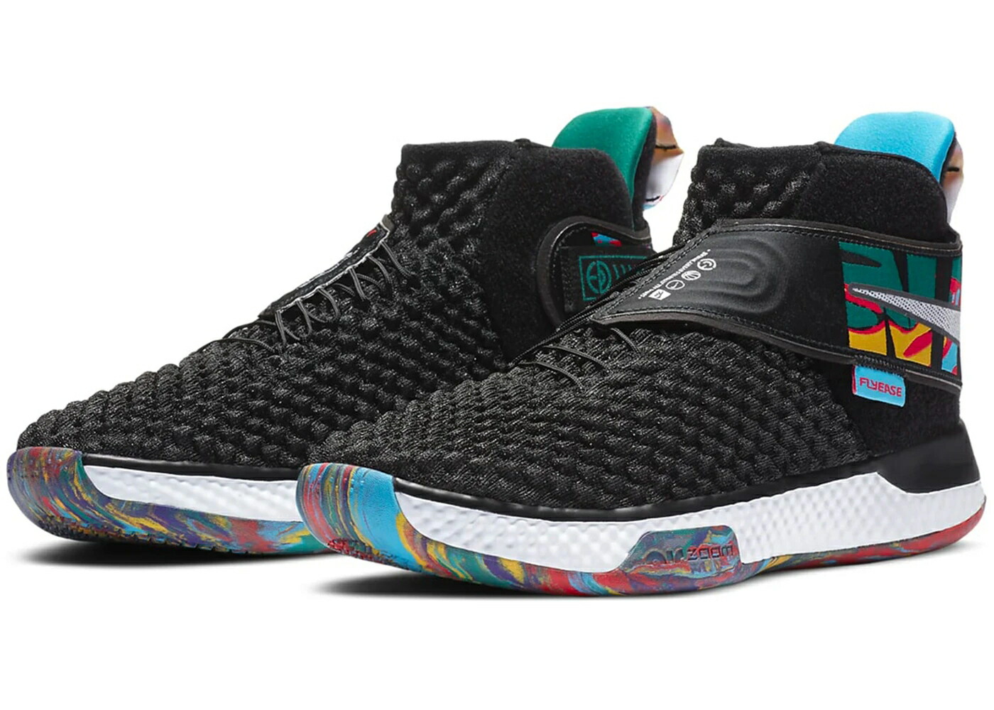 ナイキ ズーム 黒色 ブラック 青色 ブルー 白色 ホワイト スニーカー メンズ NIKE AIR ZOOM UNVRS FLYEASE BLACK CURRENT BLUE / BLACK BLACK CURRENT BLUE WHITE