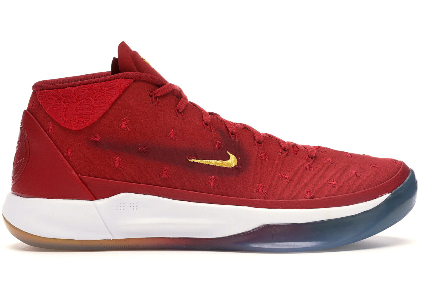 ナイキ コービー ミッド 赤 赤いこと ゴールド A.D. スニーカー メンズ NIKE KOBE MID ISAIAH THOMAS PE / GYM RED UNIVERSITY GOLD MULTI