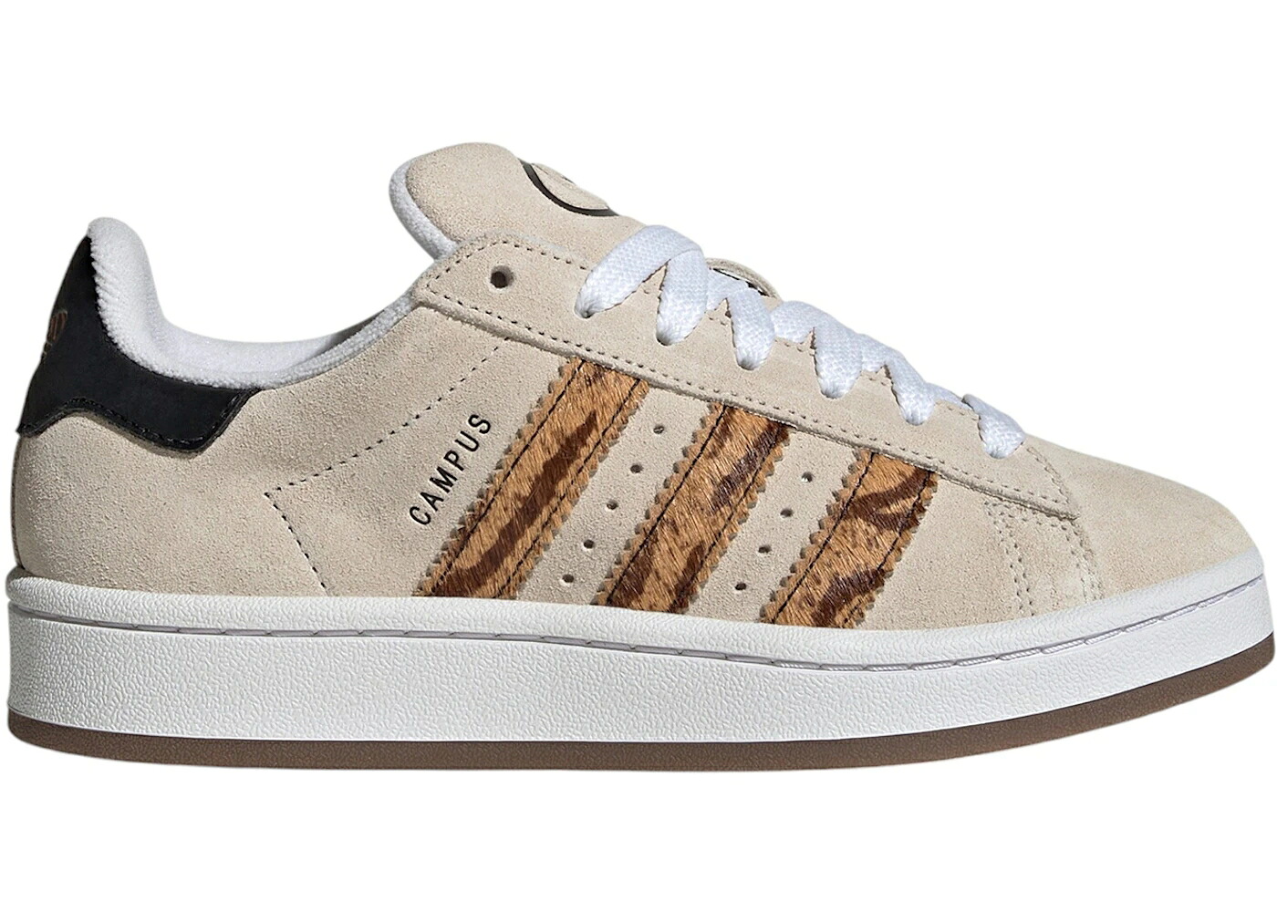 アディダス キャンパス 白色 ホワイト ヒョウ柄 レオパード コア ジュニア キッズ ADIDAS CAMPUS 00S WONDER WHITE LEOPARD STRIPES (KIDS) / WONDER WHITE CLOUD WHITE CORE ベビー マタニティ スニーカー