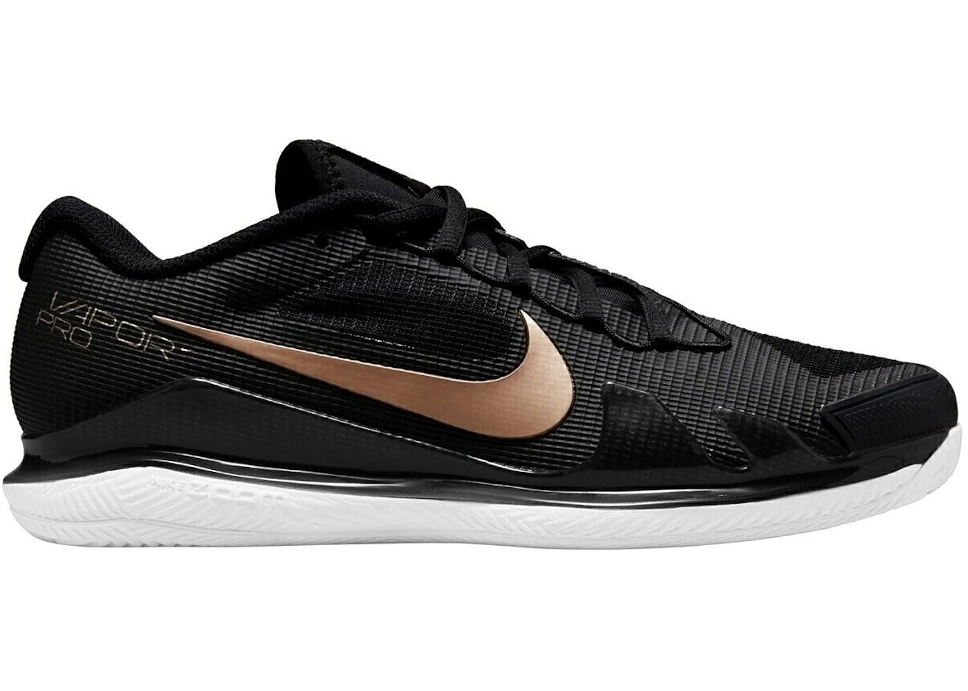 ナイキ コート ズーム プロ 黒色 ブラック ゴールド 白色 ホワイト WOMEN'S スニーカー レディース NIKE COURT AIR ZOOM VAPOR PRO HC BLACK METALLIC GOLD (WOMEN'S) / BLACK METALLIC GOLD WHITE