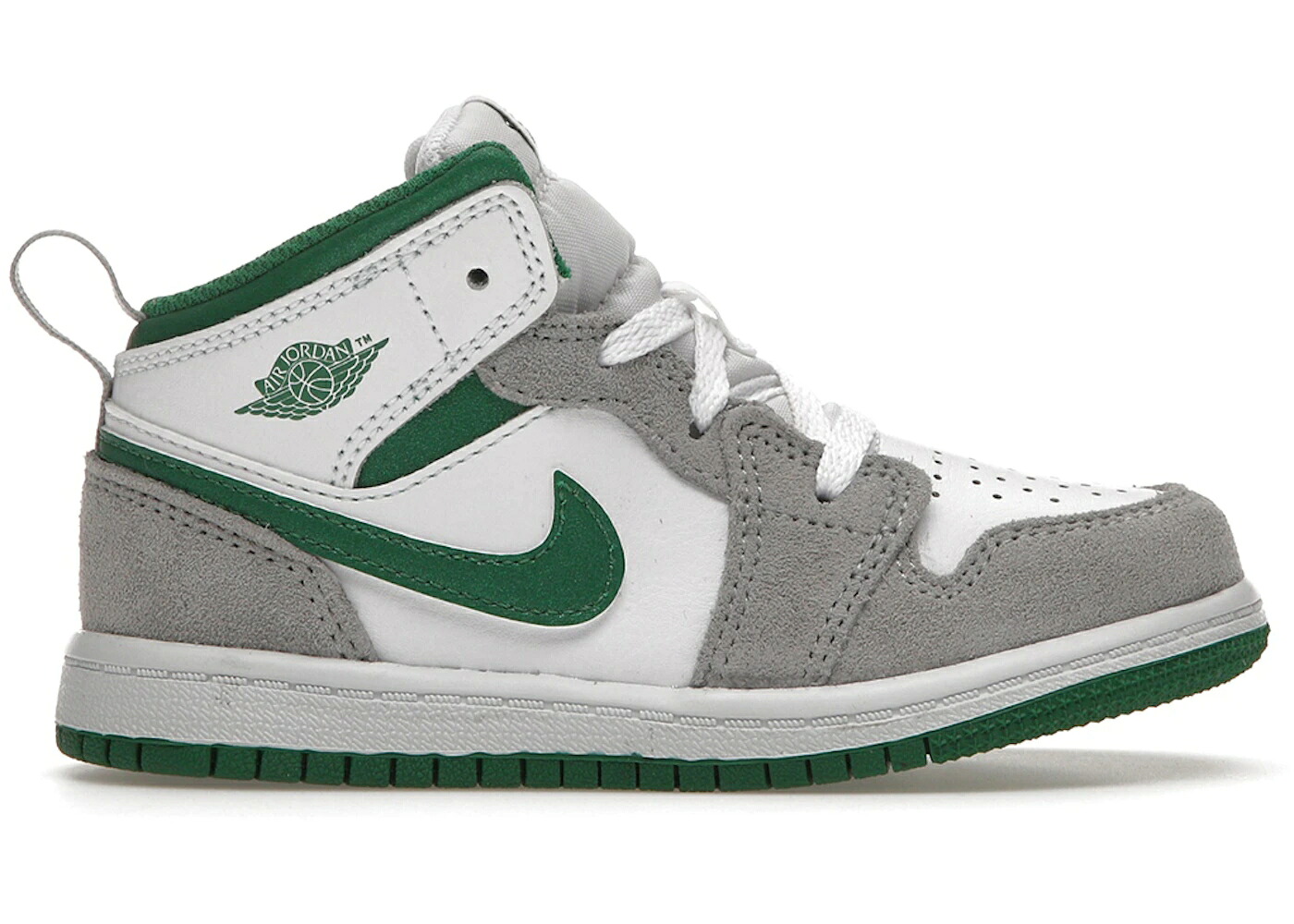 ナイキ ジョーダン ミッド 白いこと 白いこと 緑 緑であること お坊っちゃん キッズ JORDAN 1 MID SE WHITE PINE GREEN (TD) / WHITE PINE GREEN LIGHT SMOKE