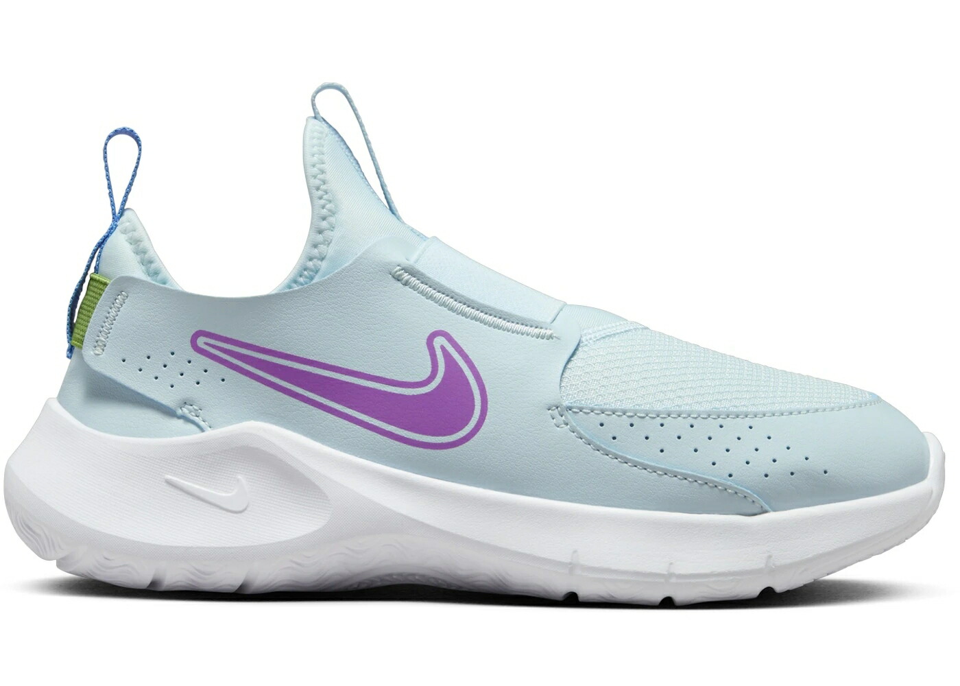 ナイキ 青色 ブルー 紫 バイオレット ジュニア キッズ NIKE FLEX RUNNER 3 GLACIER BLUE UNIVERSITY CHLOROPHYLL HYPER VIOLET (GS) / GLACIER BLUE UNIVERSITY BLUE ベビー マタニティ スニーカー