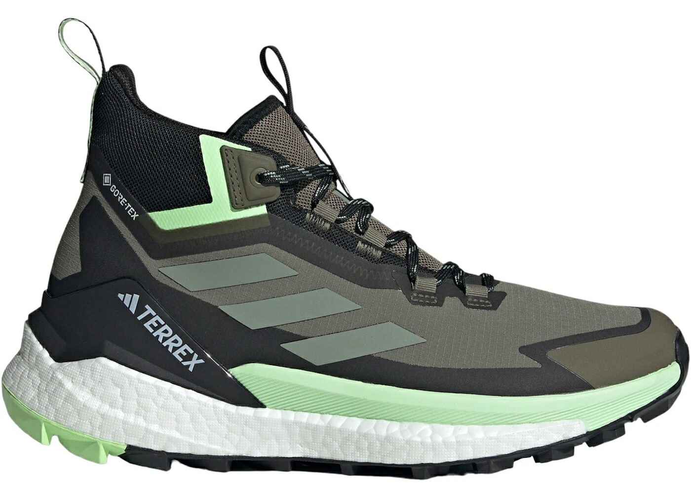 アディダス フリー ゴアテックス オリーブ 銀色 シルバー 緑 グリーン 黒色 ブラック 2.0 スニーカー メンズ ADIDAS TERREX FREE HIKER GORE-TEX OLIVE STRATA SILVER GREEN AURORA BLACK / OLIVE STRATA SILVER GREEN AUROR