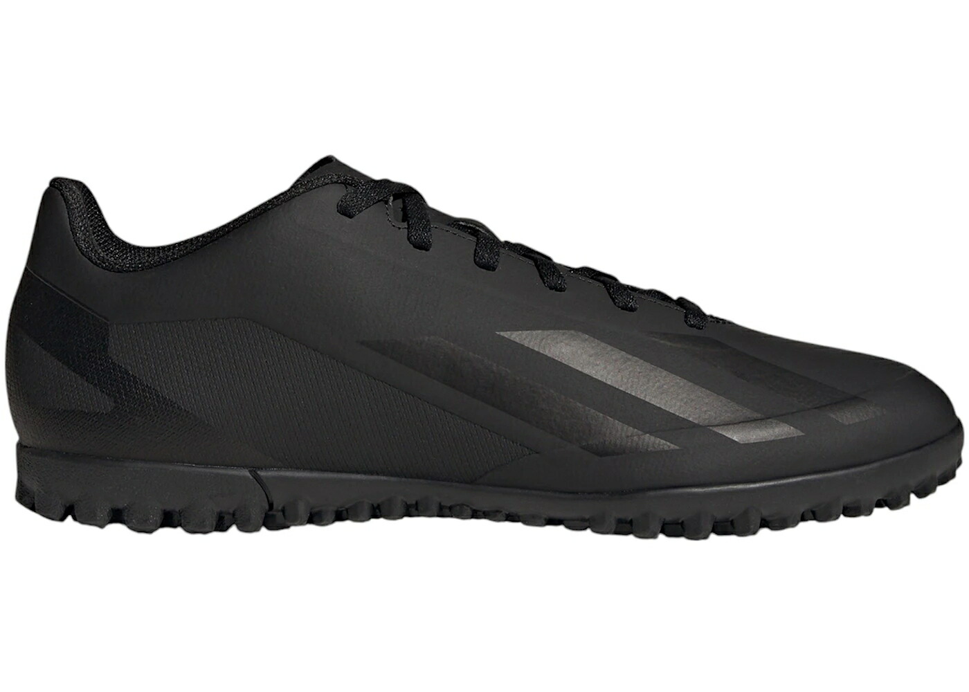 アディダス ターフ コア 黒色 ブラック CRAZYFAST.4 スニーカー メンズ ADIDAS X TURF CORE BLACK / CORE BLACK CORE BLACK CORE BLACK