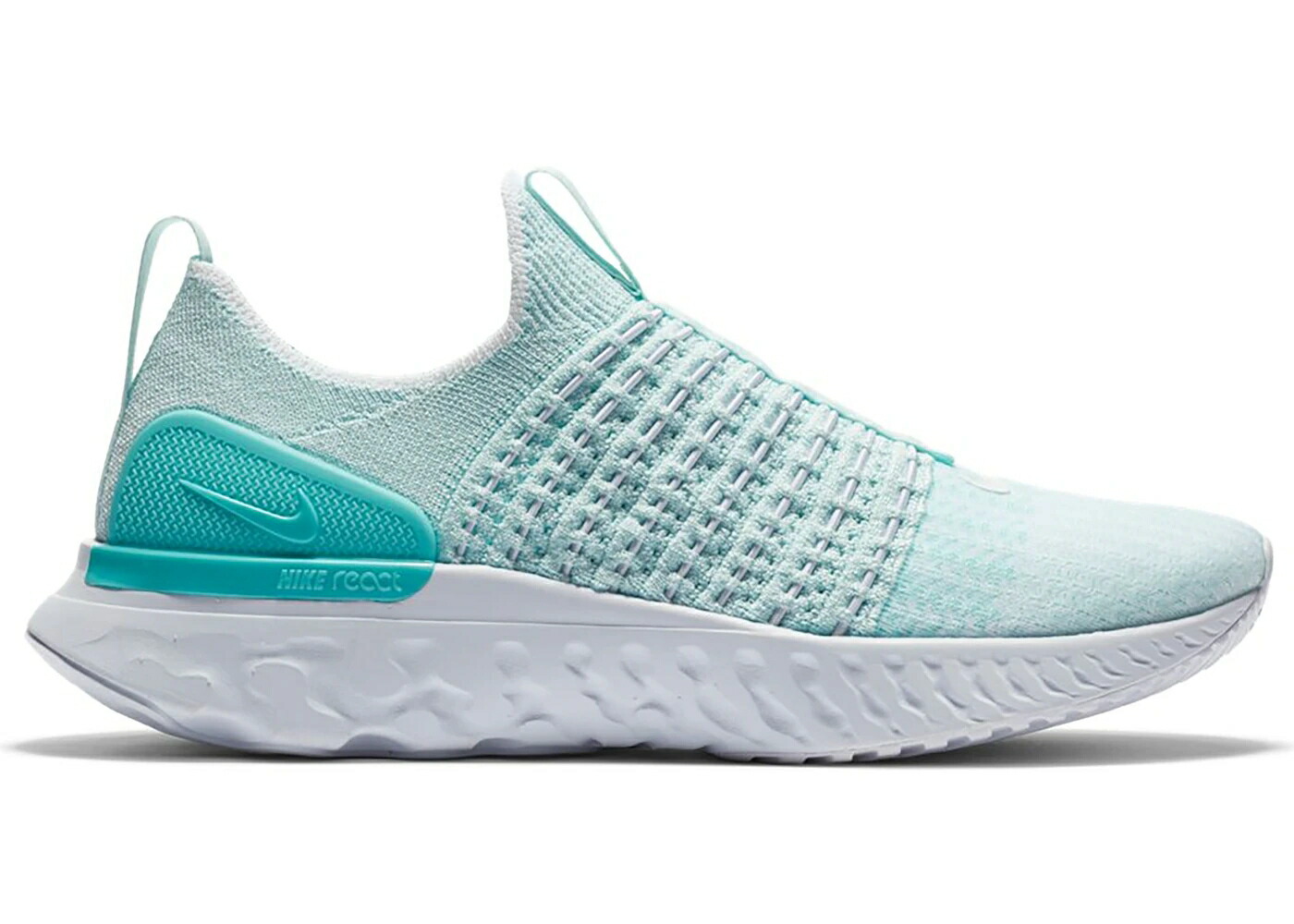 ナイキ リアクト ラン フライニット 白色 ホワイト WOMEN'S スニーカー レディース NIKE REACT PHANTOM RUN FLYKNIT 2 TEAL TINT (WOMEN'S) / TEAL TINT AURORA WHITE
