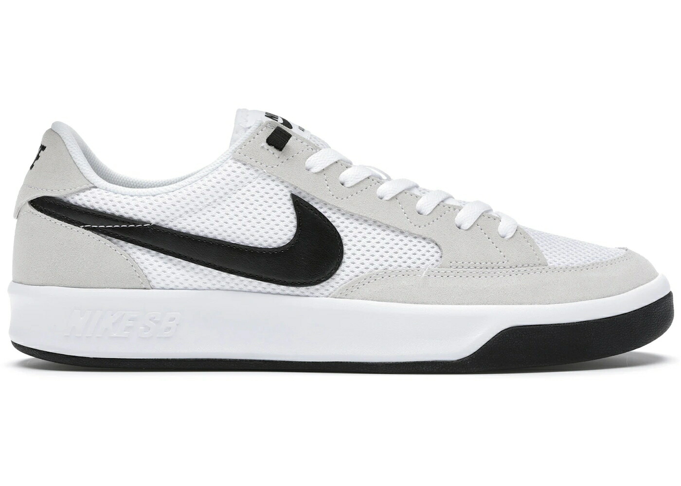 ナイキ エスビー 白色 ホワイト 黒色 ブラック スニーカー メンズ NIKE SB ADVERSARY WHITE BLACK / WHITE WHITE BLACK