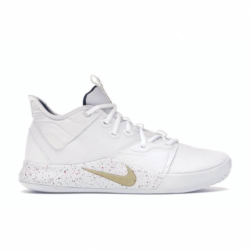 楽天市場 ナイキ Nike 白 ホワイト 金色 ゴールド スニーカー White Pg 3 Gold Navy Metallic Goldmidnight メンズ スニケス