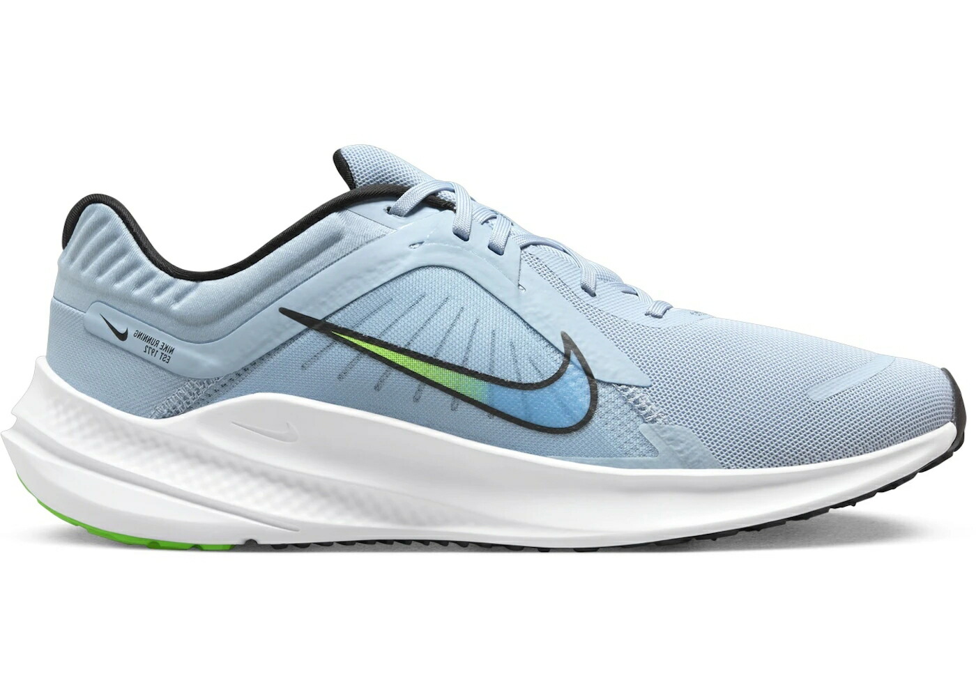 ナイキ 青色 ブルー 緑 グリーン ストライク 黒色 ブラック スニーカー メンズ NIKE QUEST 5 LIGHT ARMORY BLUE GREEN STRIKE STAR BLACK / LIGHT ARMORY BLUE GREEN STRIKE