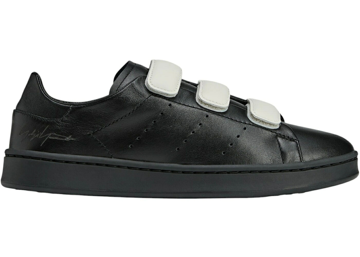 アディダス 黒いこと 黒いこと 薄墨色 薄墨色 観点仕損ない スニーカー メンズ ADIDAS Y-3 STAN SMITH VELCRO BLACK ORBIT GREY / BLACK BLACK ORBIT GREY