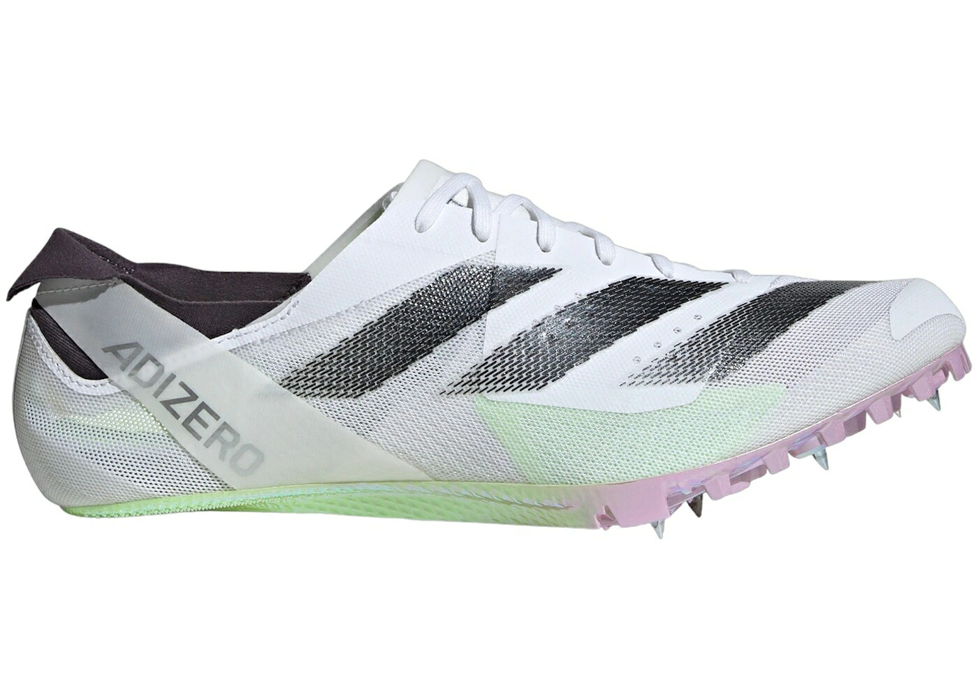 アディダス アディゼロ トラック フィールド 白色 ホワイト コア 黒色 ブラック 緑 グリーン スニーカー メンズ ADIDAS ADIZERO FINESSE TRACK AND FIELD CLOUD WHITE CORE BLACK GREEN SPARK / CLOUD WHITE CORE BLACK G