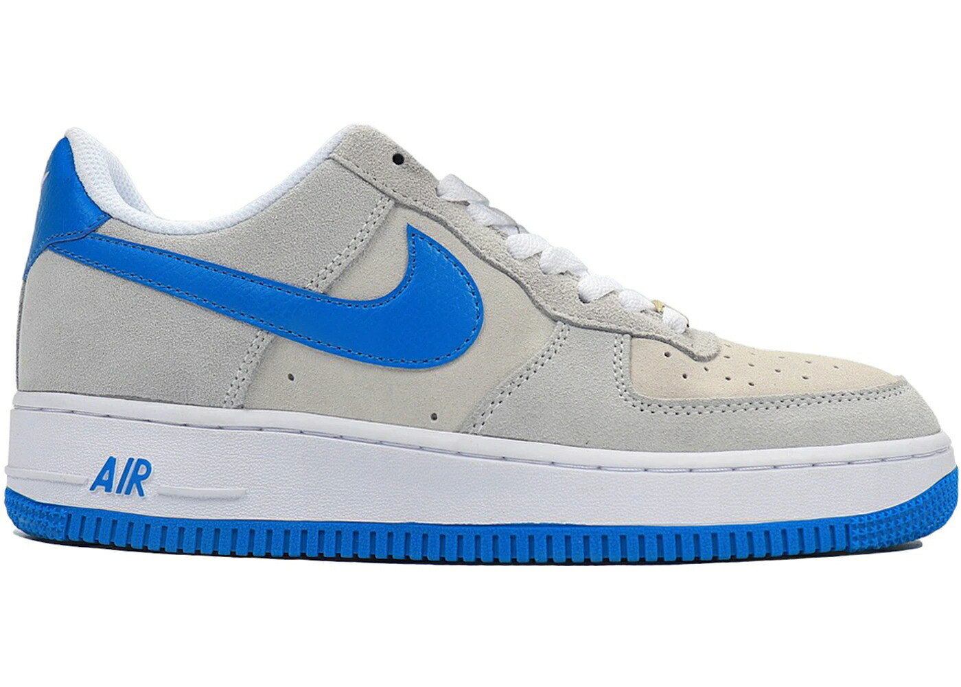 ナイキ 灰色 グレー 青色 ブルー 白色 ホワイト エアフォース スニーカー メンズ NIKE AIR FORCE 1 LOW LV8 EMB GREY FOG LIGHT PHOTO BLUE / GREY FOG LIGHT PHOTO BLUE WHITE