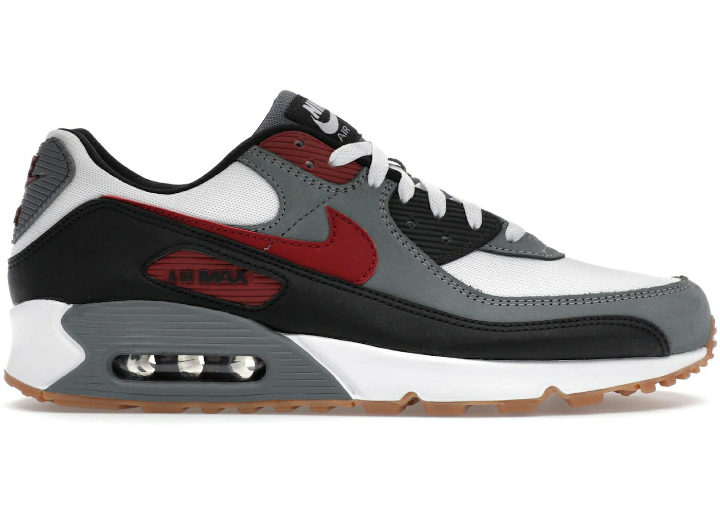 ナイキ マックス チーム 赤 レッド クール 灰色 グレー 白色 ホワイト 黒色 ブラック エアマックス スニーカー メンズ NIKE AIR MAX 90 TEAM RED COOL GREY / WHITE COOL GREY BLACK TEAM RED